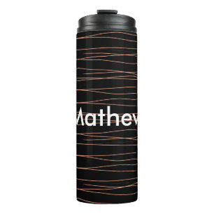 Garrafa Térmica Simples monograma adicione seu nome com letra míni