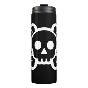 Garrafa Térmica Simplesmente símbolos/ícones - CRÂNIO & OSSOS +