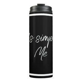 Garrafa Térmica Simply Me – Elegant Black Insulated Bottle