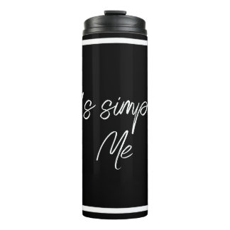 Garrafa Térmica Simply Me – Elegant Black Insulated Bottle