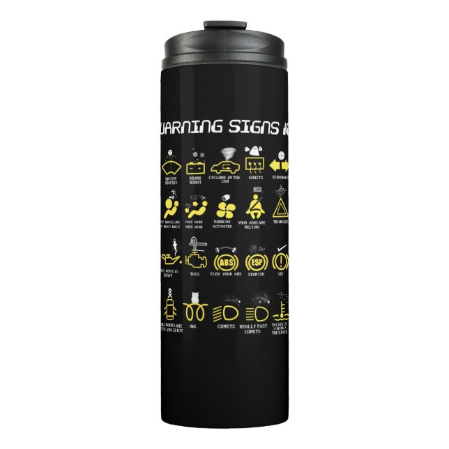 Garrafa Térmica Sinais de aviso 101 (Frente)