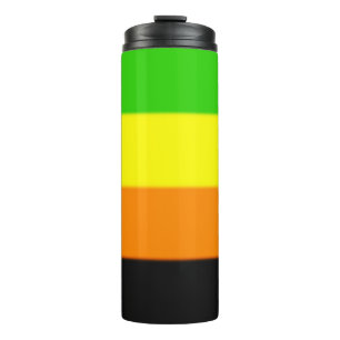 Garrafa Térmica Sinalizador do Orgulho Aromântico de Queda