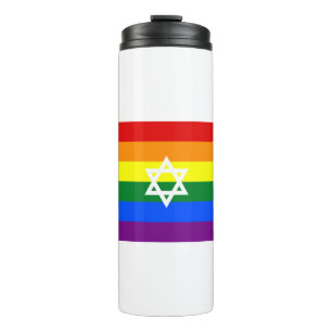 Garrafa Térmica Sinalizador do Orgulho Judaico gay