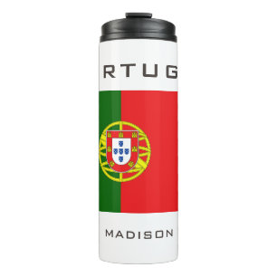 Garrafa Térmica Sinalizador Português de Nome Personalizado