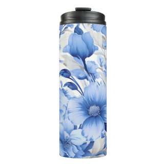 Garrafa Térmica Sinfonia Floral Azul