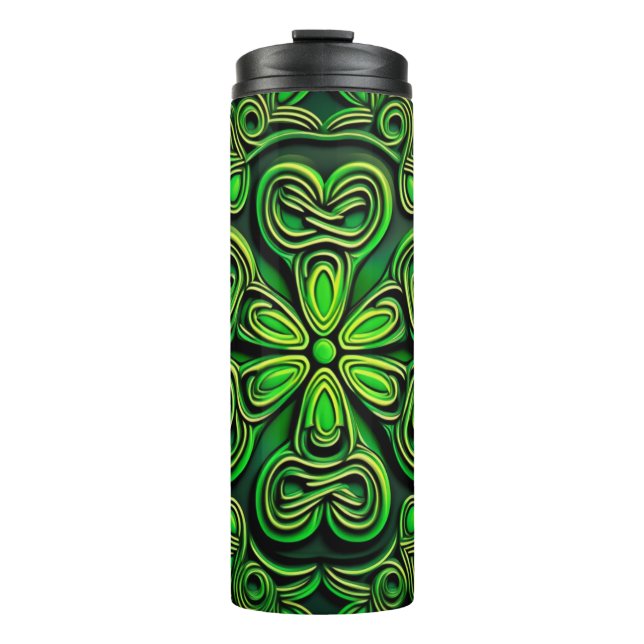 Garrafa Térmica 🍀 Sinfonia Floral Encantada 🍀 (Frente)