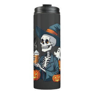 Garrafa Térmica Skeleton Spookeen Sippin Pumpkin Spice