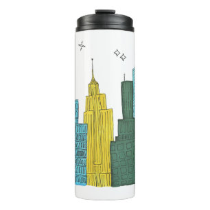 Garrafa Térmica Skyline Thermal Mug Nova York