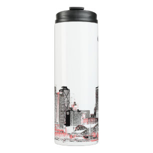 Garrafa Térmica Skyline Thermal Tumbler Modern Chicago