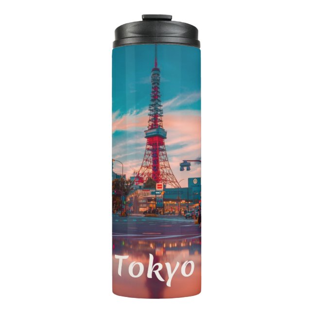 Garrafa Térmica Skytree Cidade do Japão em Tóquio (Frente)