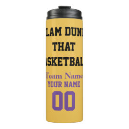 Garrafa Térmica Slam Dunk Aquele Nome De Basquete