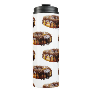 Garrafa Térmica SlipperyJoe's donut decadente coberto com uma espe