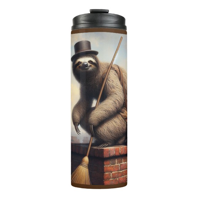Garrafa Térmica Sloth Chimney Sweep (Frente)