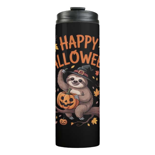 Garrafa Térmica Sloth Halloween Day Classic T-Shirt (Frente)