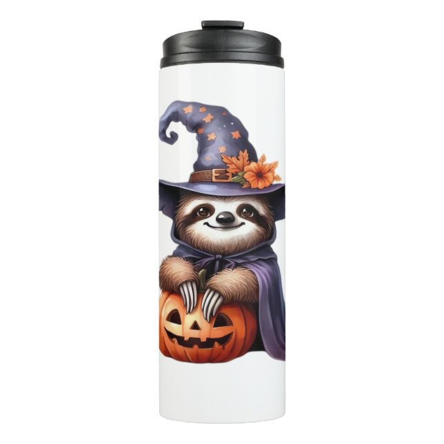 Garrafa Térmica Sloth Halloween Pirate Kids Mulheres Homens Slodl (Frente)