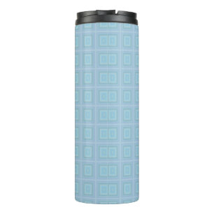 Garrafa Térmica Small blue squares.