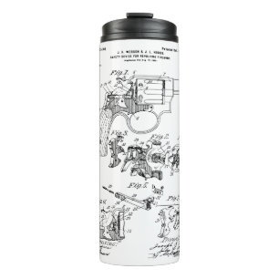 Garrafa Térmica Smith e Wesson Hammerless Pistol 1898 Patente