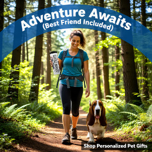 Garrafa Térmica Snooze Floral da Escala de Cinza do Basset Hound