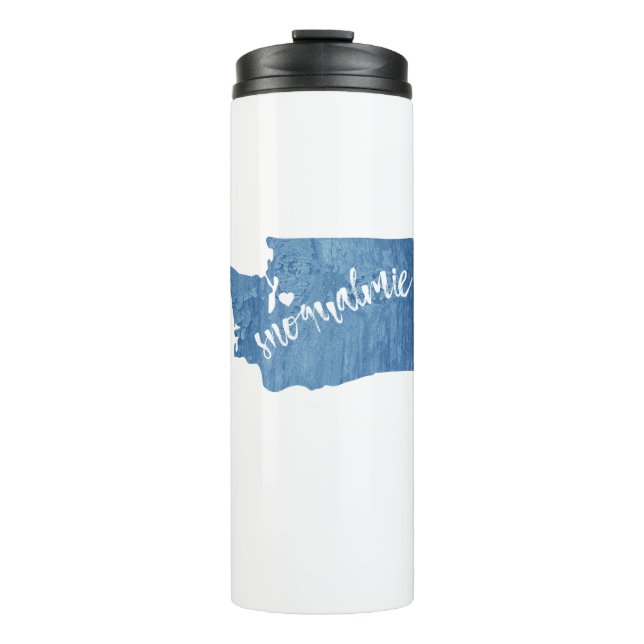 Garrafa Térmica Snoqualmie Washington Wood Grain (Frente)