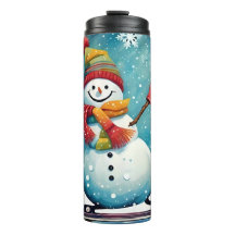 Snowboard Snowman - Tumbler Térmico