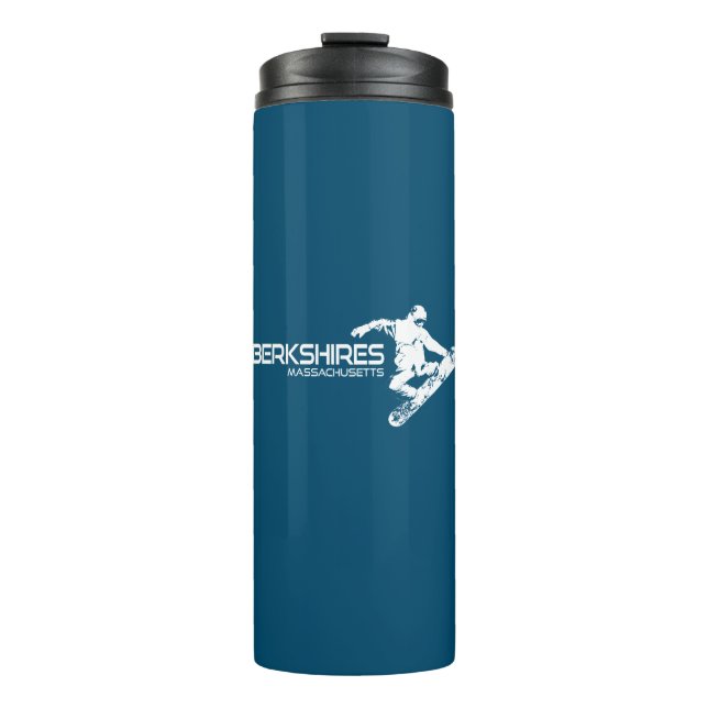 Garrafa Térmica Snowboarder de Berkshires Massachusetts (Frente)