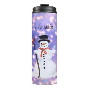 Garrafa Térmica Snowman, bebidas quentes Tumbler térmicas