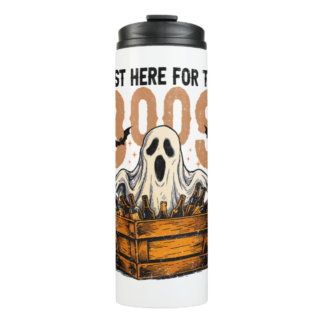 Garrafa Térmica Só aqui para o Boos Halloween (Frente)