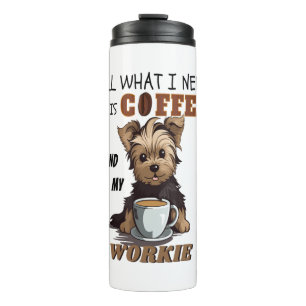 Garrafa Térmica Só Preciso De Café E Minha Yorkie
