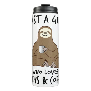 Garrafa Térmica Só uma garota que ama café da Sloths