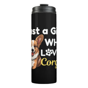 Garrafa Térmica Só uma garota que ama Corgis