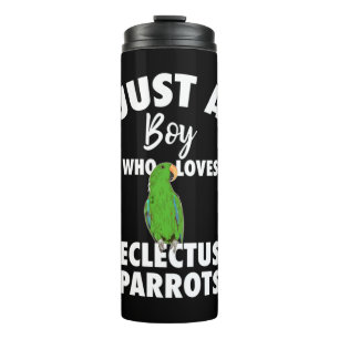 Garrafa Térmica Só Uma Menina Que Ama O Papagaio Eclectus