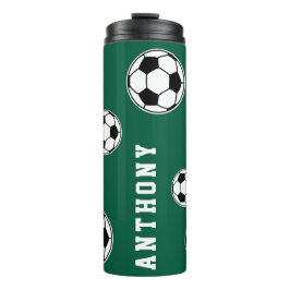 Garrafa Térmica Soccer Green Personalised Kids Back to School