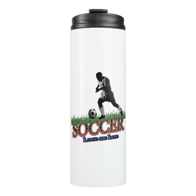 Garrafa Térmica Soccer Me Deixe Aqui (Frente)