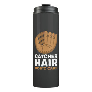 Garrafa Térmica Softball - Cabelo apanhador não se importa