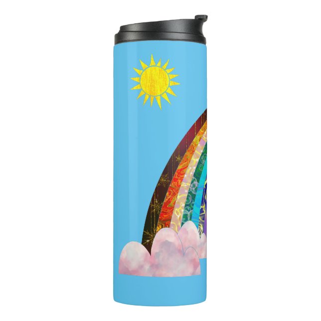 Garrafa Térmica Sol e arco-íris 2 (Giro à esquerda)