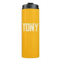 Solid Neon Bright Laranja Nome Personalizado Monog