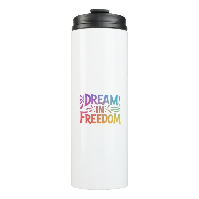 Garrafa Térmica Sonho em liberdade (Frente)
