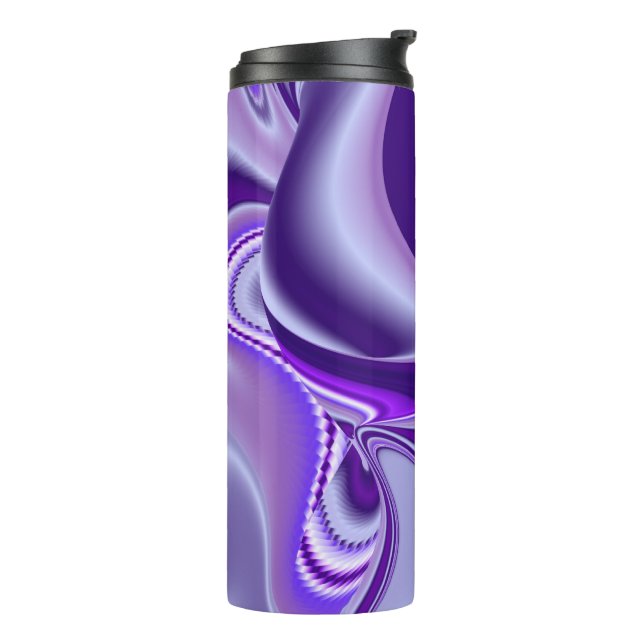 Garrafa Térmica Sonhos de Arco-Íris de Flor Roxo (Giro à esquerda)