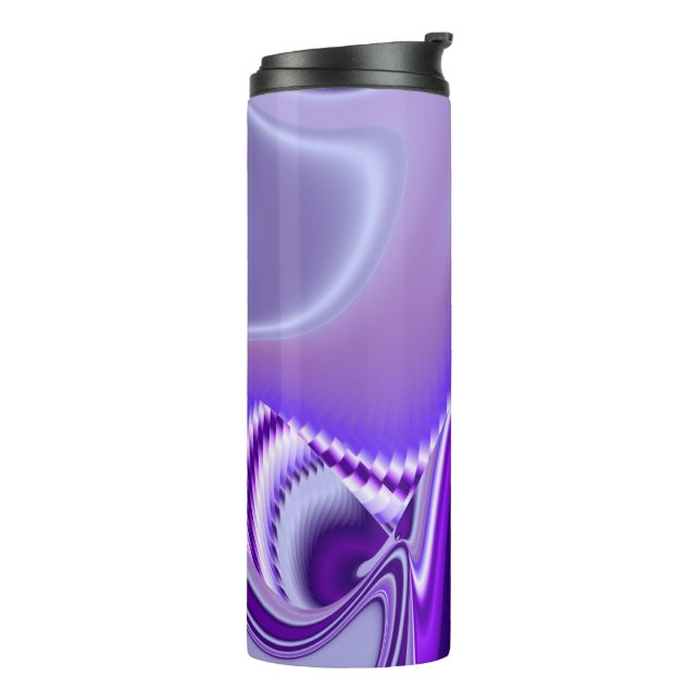 Garrafa Térmica Sonhos de Arco-Íris de Flor Roxo (Giro à esquerda)