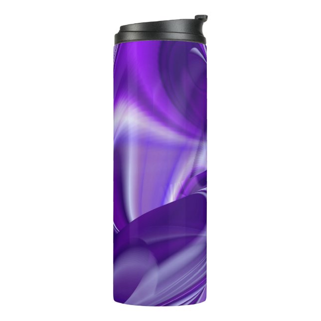 Garrafa Térmica Sonhos de Arco-Íris de Flor Roxo (Giro à esquerda)