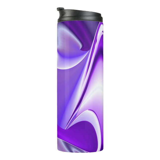 Garrafa Térmica Sonhos de Arco-Íris de Flor Roxo (Rotação à direita)