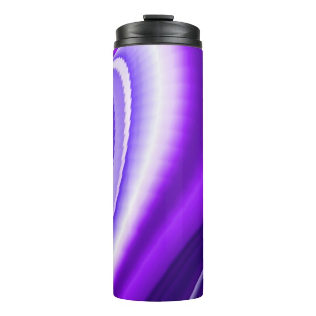 Garrafa Térmica Sonhos de Arco-Íris de Flor Roxo (Frente)