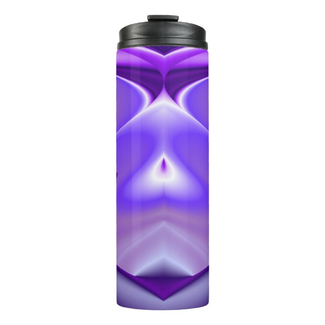 Garrafa Térmica Sonhos de Arco-Íris de Flor Roxo (Frente)