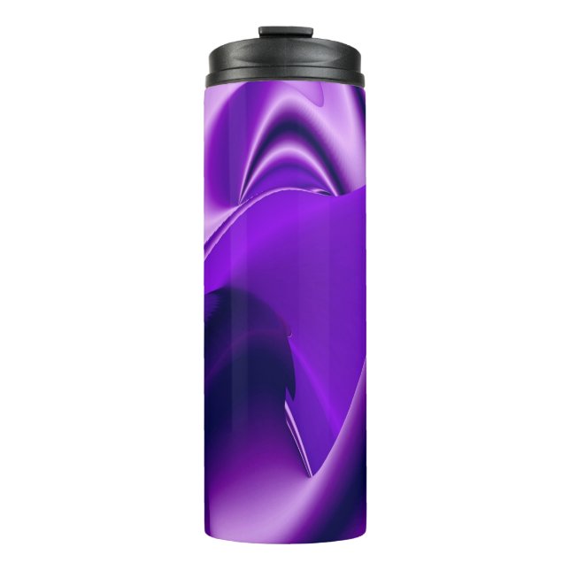 Garrafa Térmica Sonhos de Arco-Íris de Flor Roxo (Frente)