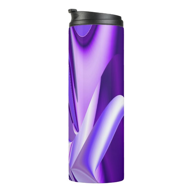 Garrafa Térmica Sonhos de Arco-Íris de Flor Roxo (Rotação à direita)