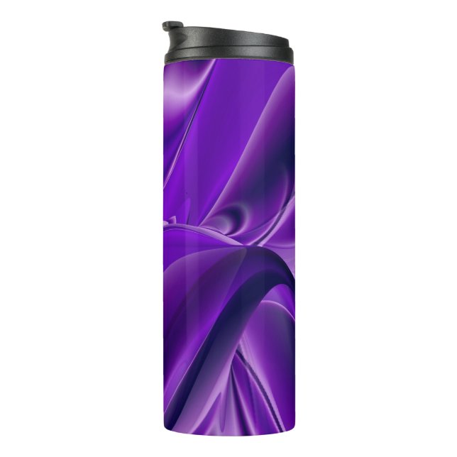 Garrafa Térmica Sonhos de Arco-Íris de Flor Roxo (Rotação à direita)