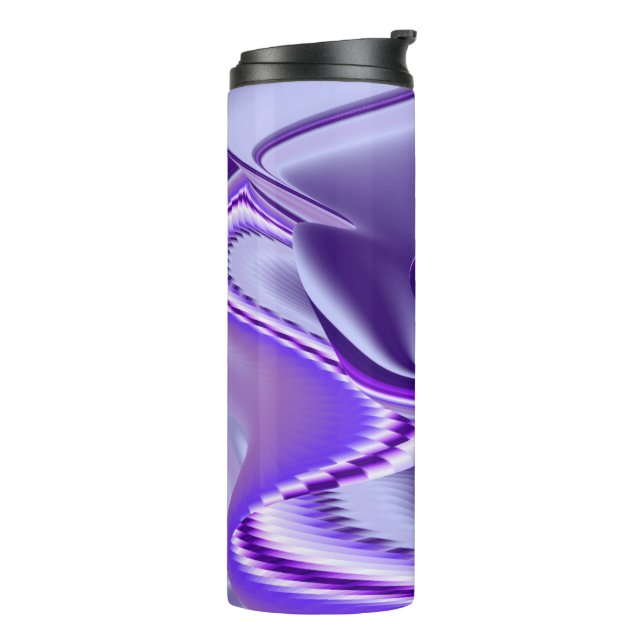 Garrafa Térmica Sonhos de Arco-Íris de Flor Roxo (Giro à esquerda)