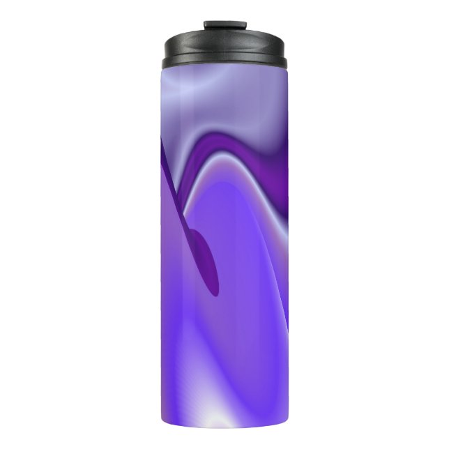 Garrafa Térmica Sonhos de Arco-Íris de Flor Roxo (Frente)