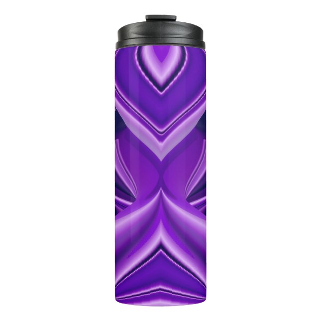 Garrafa Térmica Sonhos de Arco-Íris de Flor Roxo (Frente)