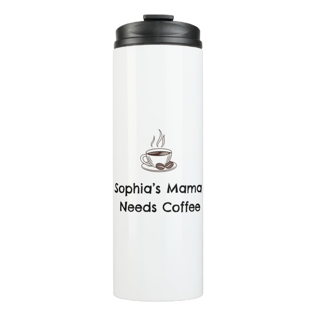 Garrafa Térmica Sophia’s Mom | Custom Name Parent Gift (Frente)